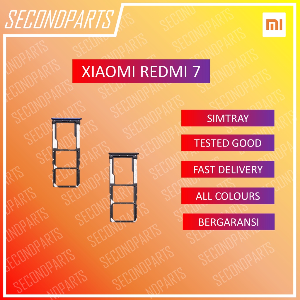 SIM TRAY SLOT SIM LOCK TEMPAT KARTU XIAOMI REDMI 7 ORIGINAL