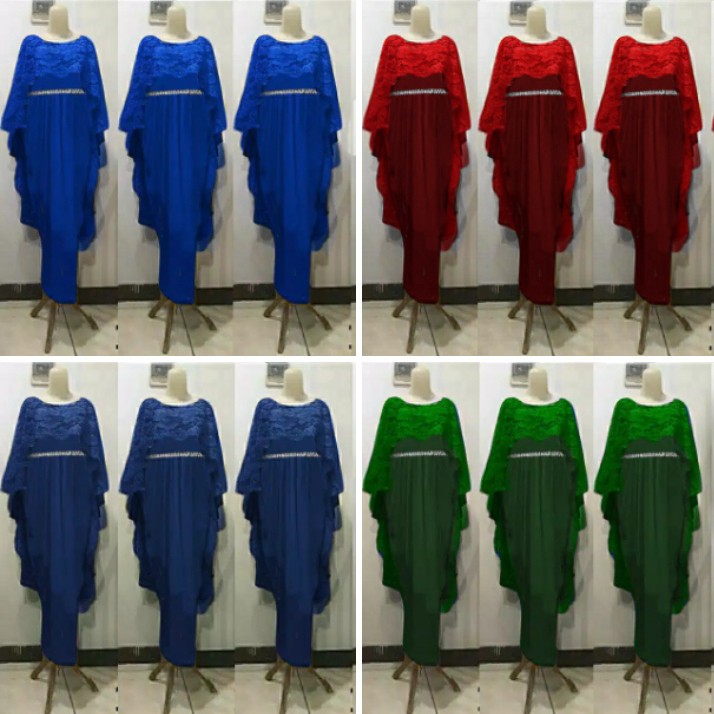 Gaun pesta remaja muslim party dress modern baju kondangan busana lebaran gamis ABG wisuda longdress