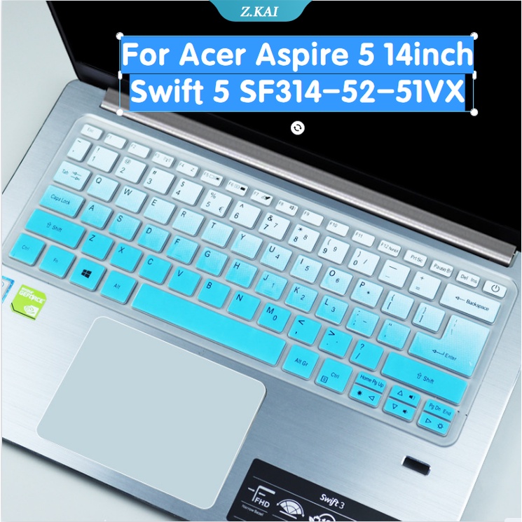 Casing Pelindung Keyboard Bahan Silikon Untuk Acer Aspire 5 Swift 5 SF314-52G-5079 536Y 14 &quot;(ZK)