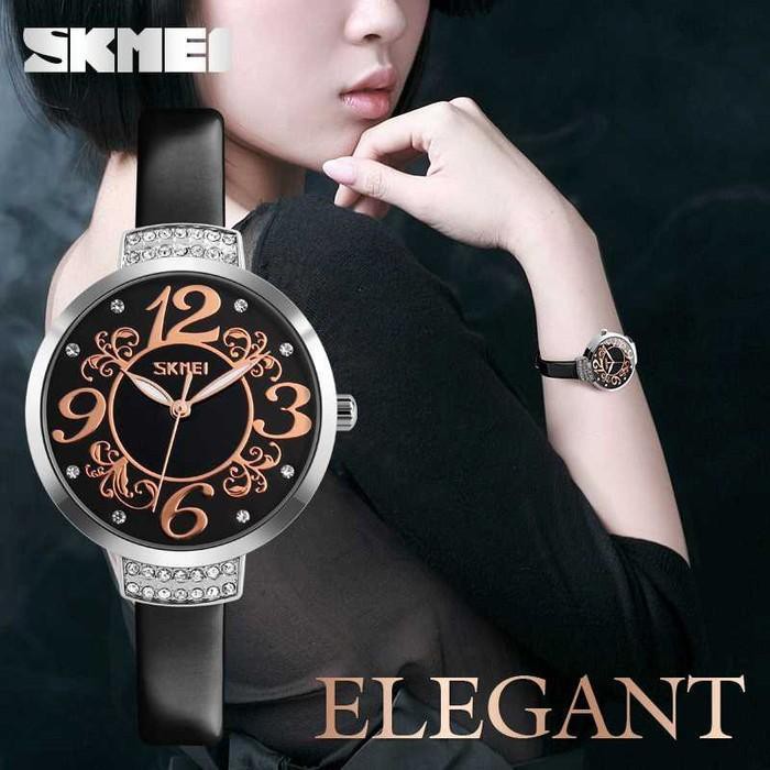 Promo TRENDY Jam Tangan Wanita SKMEI Vogue 9160 Oris Hitam Original Tahan Bergaransi