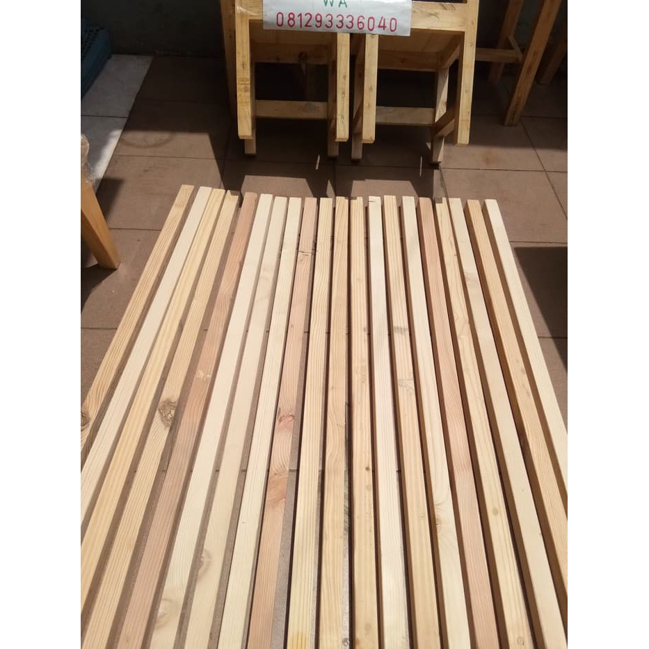 KASO KAYU  JATI  BELANDA  100X3X3 Shopee  Indonesia