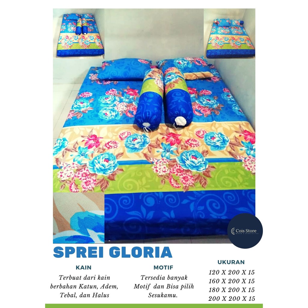 (MOTIF ACAK) Sprei Kasur / Sprei Kasur Karet  |No.3 (120x200)|No.2 (160x200)|No.1 (180x200)|