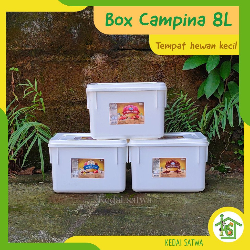 Box Campina Second 8L Wadah Tempat Kandang Hamster Landak Mini