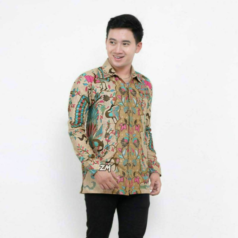 Kemeja Batik Pria PPBTK07 WSA04 lengan panjang