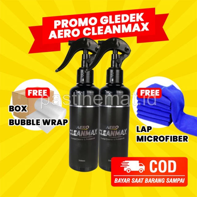 (BONUS LAP MICROFIBER) Aero Cleanmax Pembersih Interior Mobil - Interior Cleaner ORIGINAL