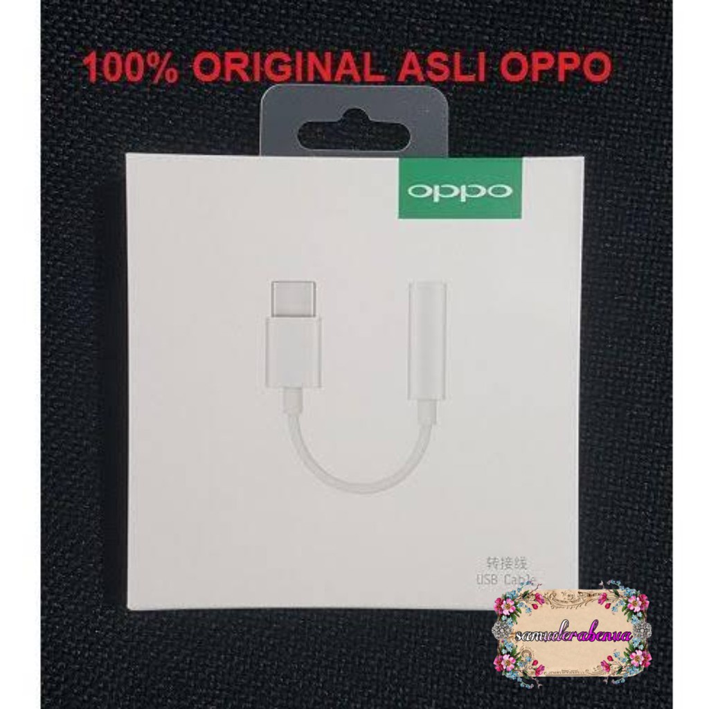 OPPO tipe c To 3.5mm adapter converter audio Jack 3.5mm adapter Headset tipe c adapter ori SB1271