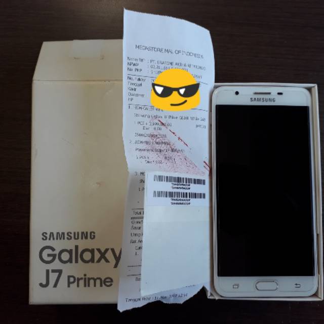 Preloved - Samsung J7 Prime White 3/32GB + PowerBank + Softcase - Khusus Jeani