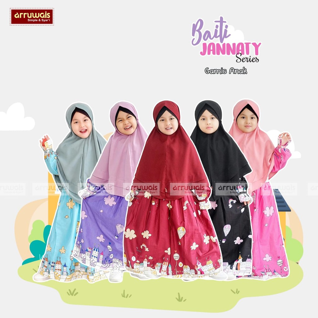  Gamis  Anak Arruwais Baity Jannaty Toska Gamis  Branded 