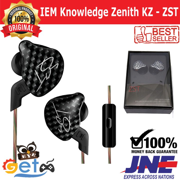 headset sport IEM Knowledge Zenith KZ - ZST Hybrid with Mic