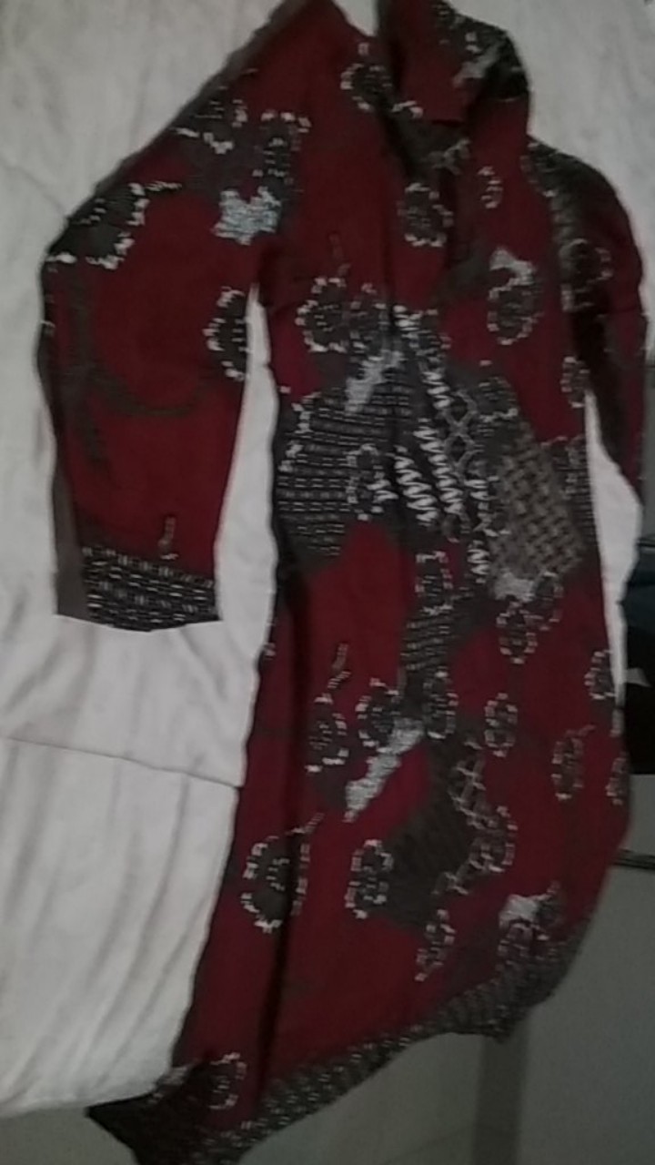 Tunik Batik Full Kancing Depan M L Xl Xxl Xxxl Xxxxl Xxxxxl Jumbo