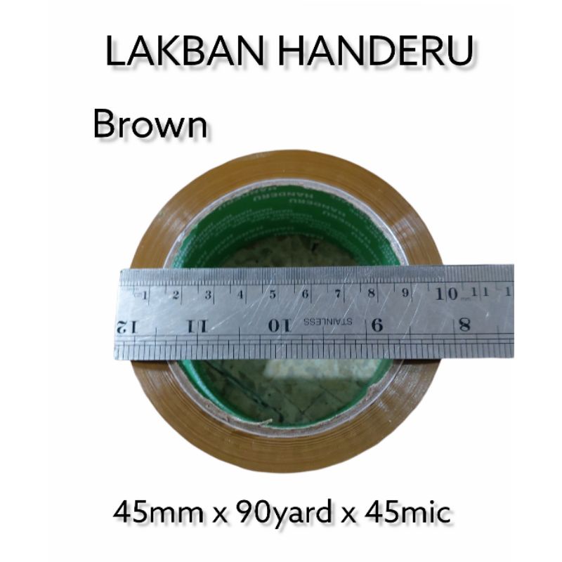 

Lakban bening coklat handeru 45mm x 90yard