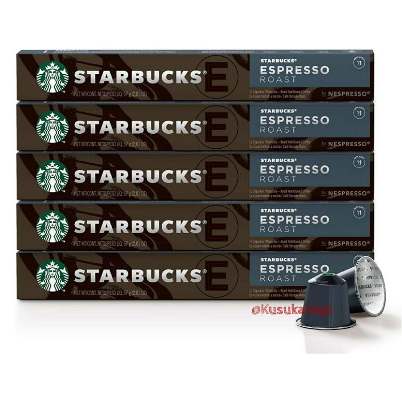 Jual STARBUCKS ESPRESSO ROAST For Nespresso - 10 Capsule | Shopee Indonesia