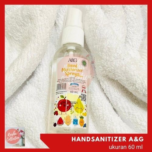 RC Hand Sanitizer A&amp;G 60ml moisturizer spray antiseptik 70% alkohol Hand Sanitizer Travell pack