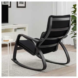 IKEA POANG Kursi goyang hitamcokelat Knisa hitam IKEA POANG Kursi goyang hitamcokelat Knisa hitam