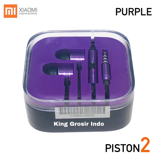 Handsfree Headset Xioami Piston 2 Original 100% Earphone Xiao Mi