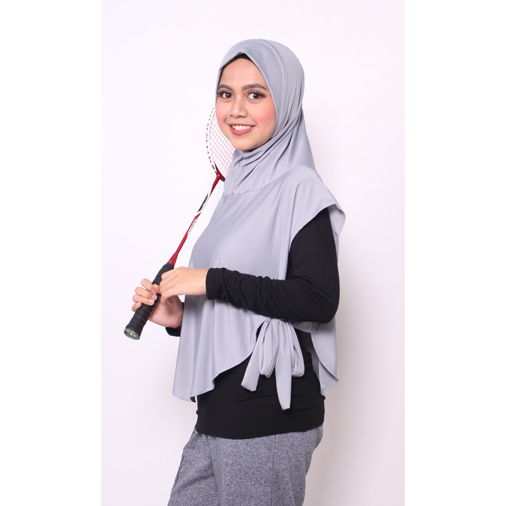 JILBAB SPORT/HIJAB SPORT/BERGO SPORT KERUDUNG OLAHRAGA JERSEY MENUTUP DADA RISCKA