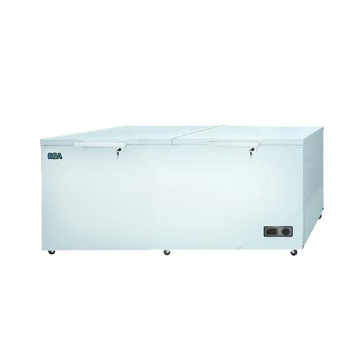 CHEST FREEZER BOX RSA CF 750 LEMARI PEMBEKU MAKANAN 715 LITER SEGEL DUS GARANSI RESMI