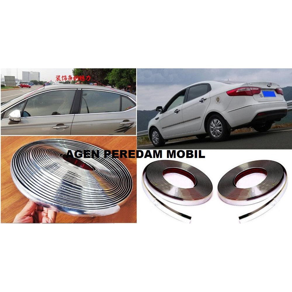 List Chrome  Mobil Lebar 18 mm &amp; Panjang 15 Mtr