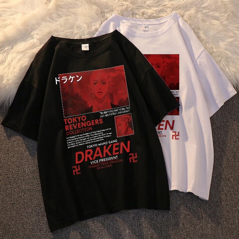 Tshirt Draken the Vice President Streetwear Anime Manga Tokyo Revengers Premium Unisex