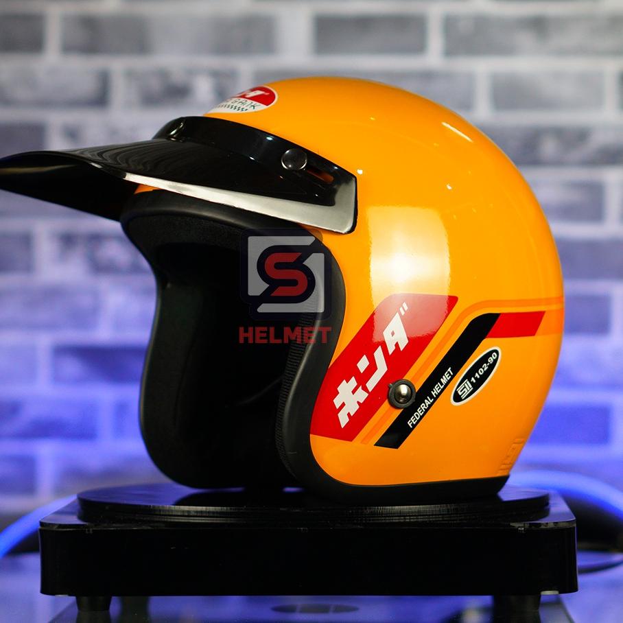 Bagus Dipakai.. Helm Honda Gank GL Series Bogo Retro Untuk Pria Wanita Original Standart SNI Bebas P