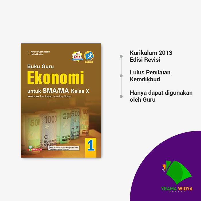 Yrama Widya - Buku Guru Ekonomi untuk SMA/MA Kelas X Peminatan