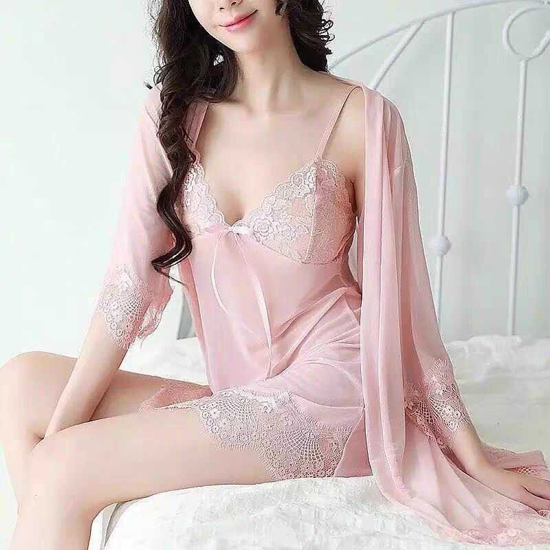 [COD] Satu set pakaian dalam wanita seksi transparan suspender/baju tidur wanita dewasa baju tidur s