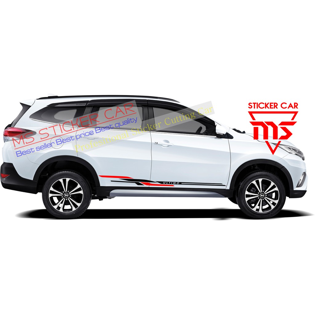 Sticker Stiker Mobil Toyota Daihatsu Terios Rush Ultimo Pintu Panjang Shopee Indonesia