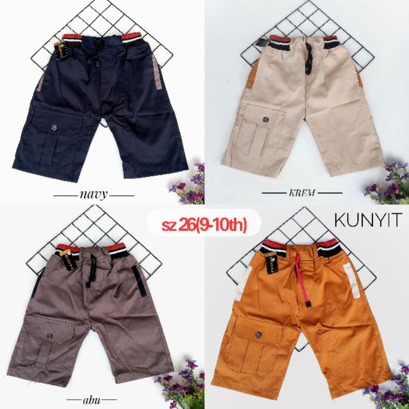 celana pendek twill premium 9-15th celana pendek anak laki-laki celana kempol 9-13th