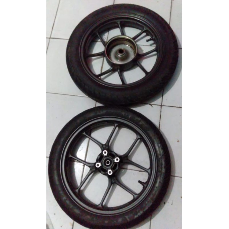 Velg Asli OriginaL AHM Baru Berikut Ban Tubless Honda Beat LED & Genio 2020