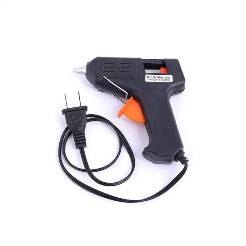 Medan Termurah FREE Lem bakar 20cm Hot melt glue gun/Glue gun Pistol Lem tembak bakar 20W