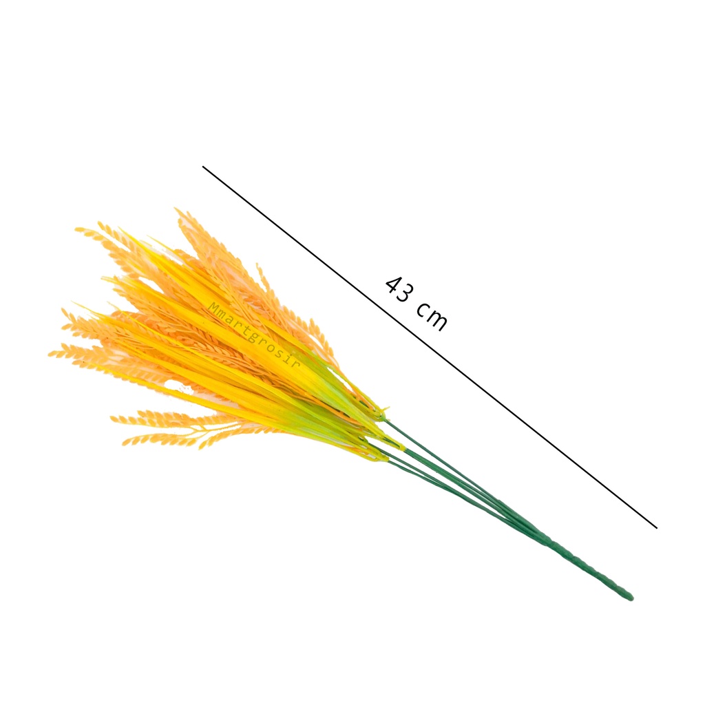 Tanaman padi / Tanaman Plastik / Tanaman Hias / 1 batang 7 tangkai