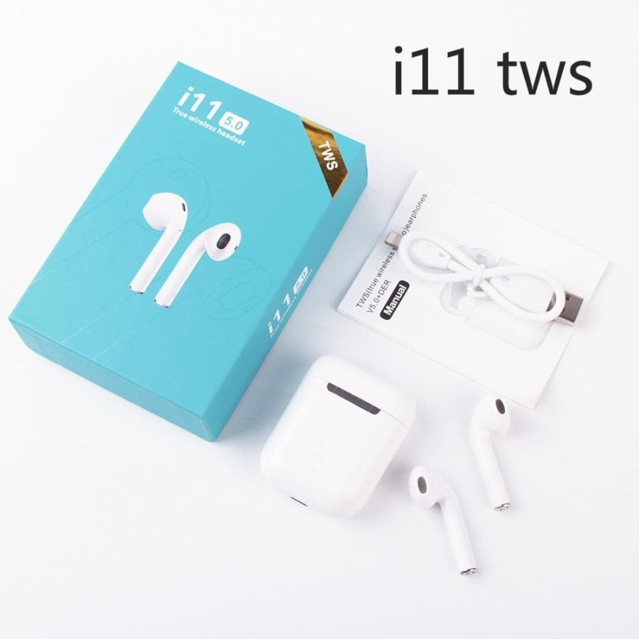 Earphone Headset Bluetooth i11 / Airpods33 i11 TWS support android & io33ss