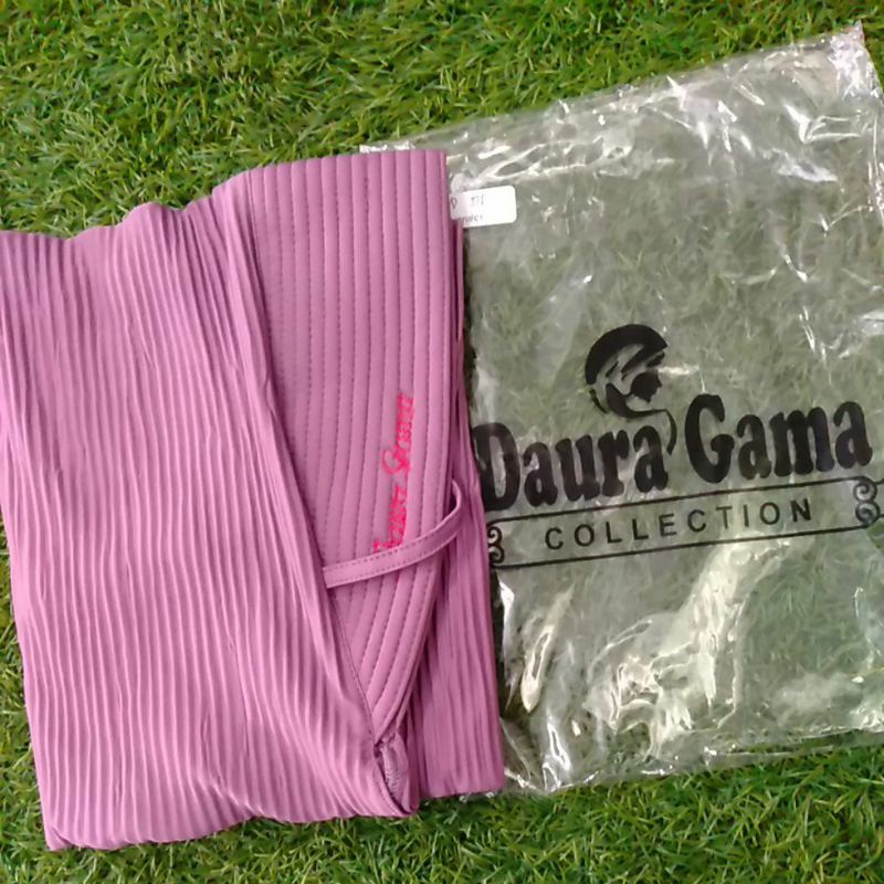 Jilbab Instan Hijab Bergo Jersey Balerina Pad Tali Plisket Lidi FULL ori DauraGama-Lavender