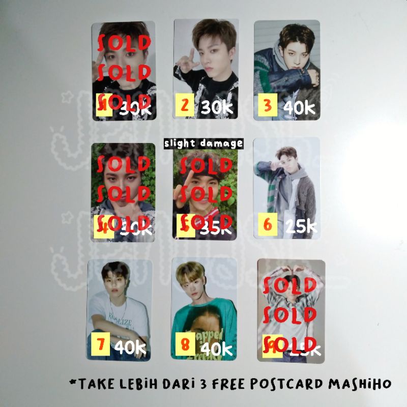 PHOTOCARD OFFICIAL TREASURE PC JUNGHWAN JIHOON BENE KTOWN ALBUM CH1 CH2 CH3