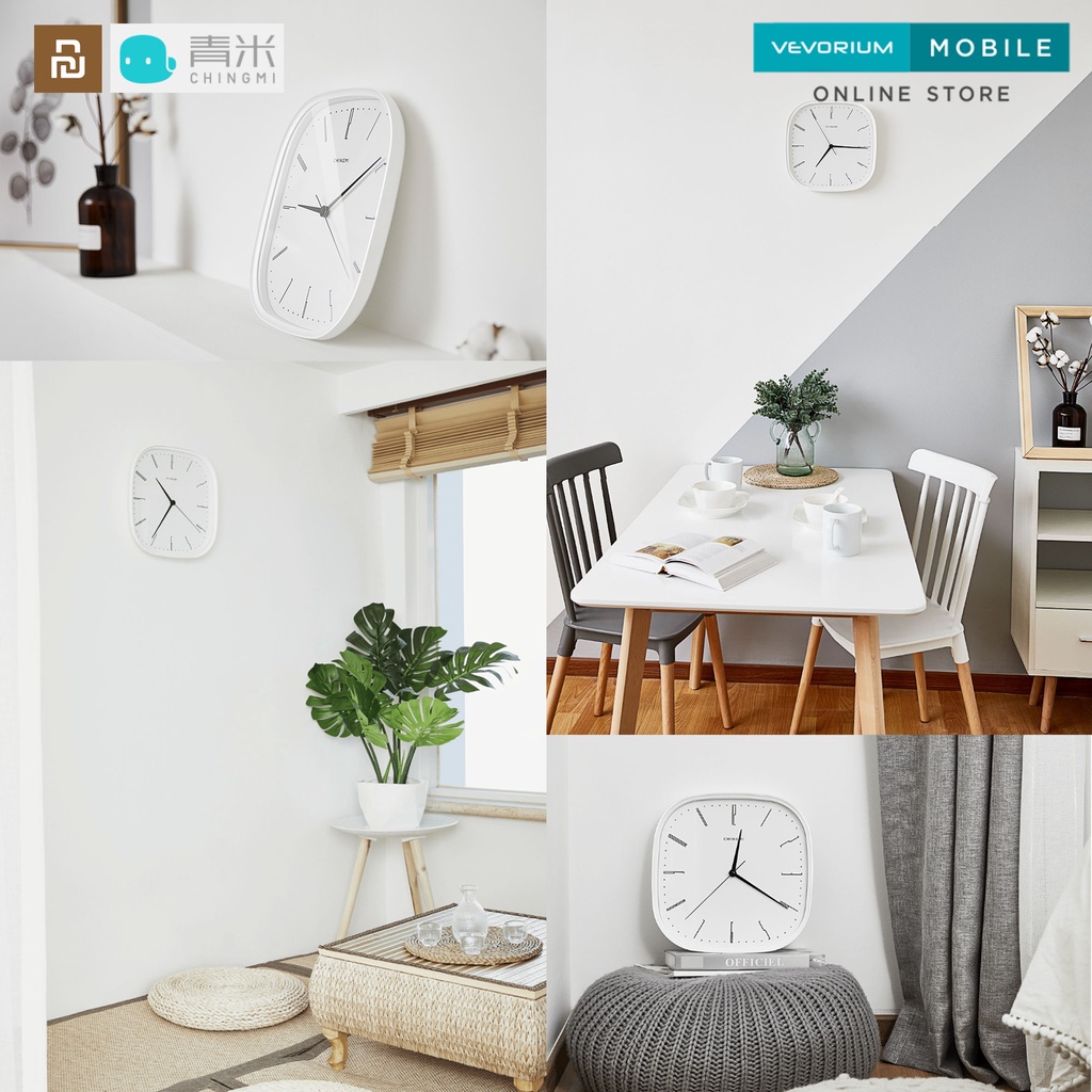 [XiaomiYoupin] Chingmi Wall Clock Jam Dinding Hening Tanpa Suara Silent Movement Modern Minimalis Scandinavian Nordic Japandi Ultra Quiet