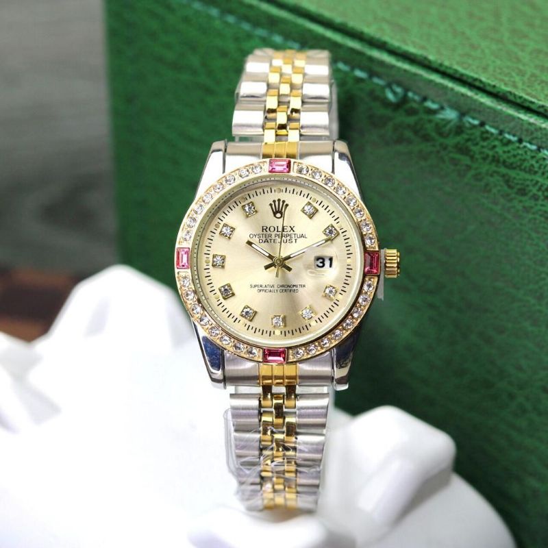JAM TANGAN WANITA ROLEX DIAMOND ORIGINAL
