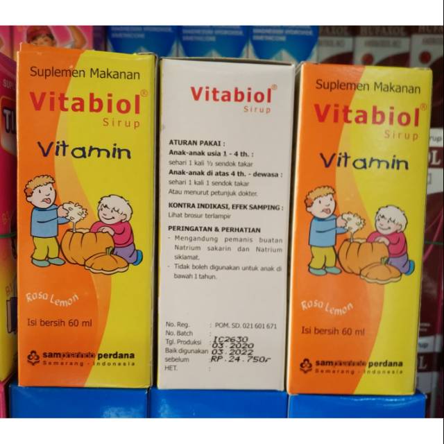 Vitabiol Rasa Lemon Sirup 1botol 60ml Multivitamin Pertumbuhan Anak Murah Original Shopee Indonesia