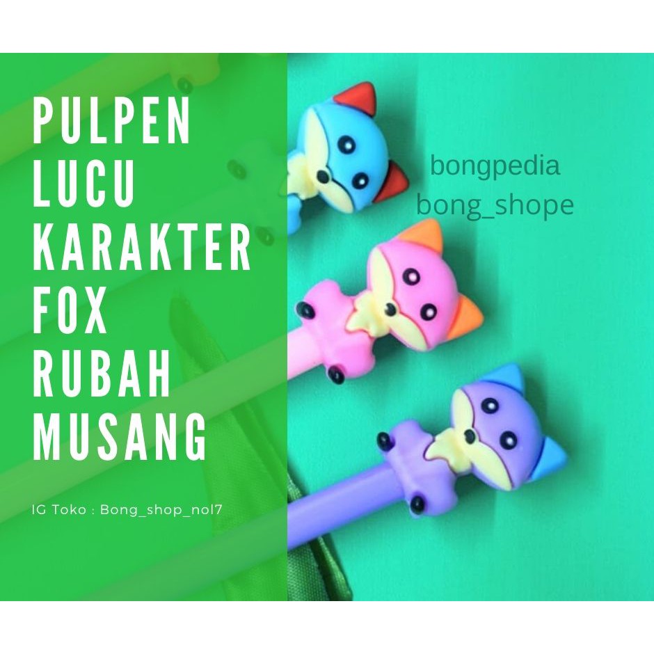

Pulpen Lucu Karakter Fox Rubah Musang|Pen Fox Rubah Musang|Pena Unik Karakter Fox Rubah Musang