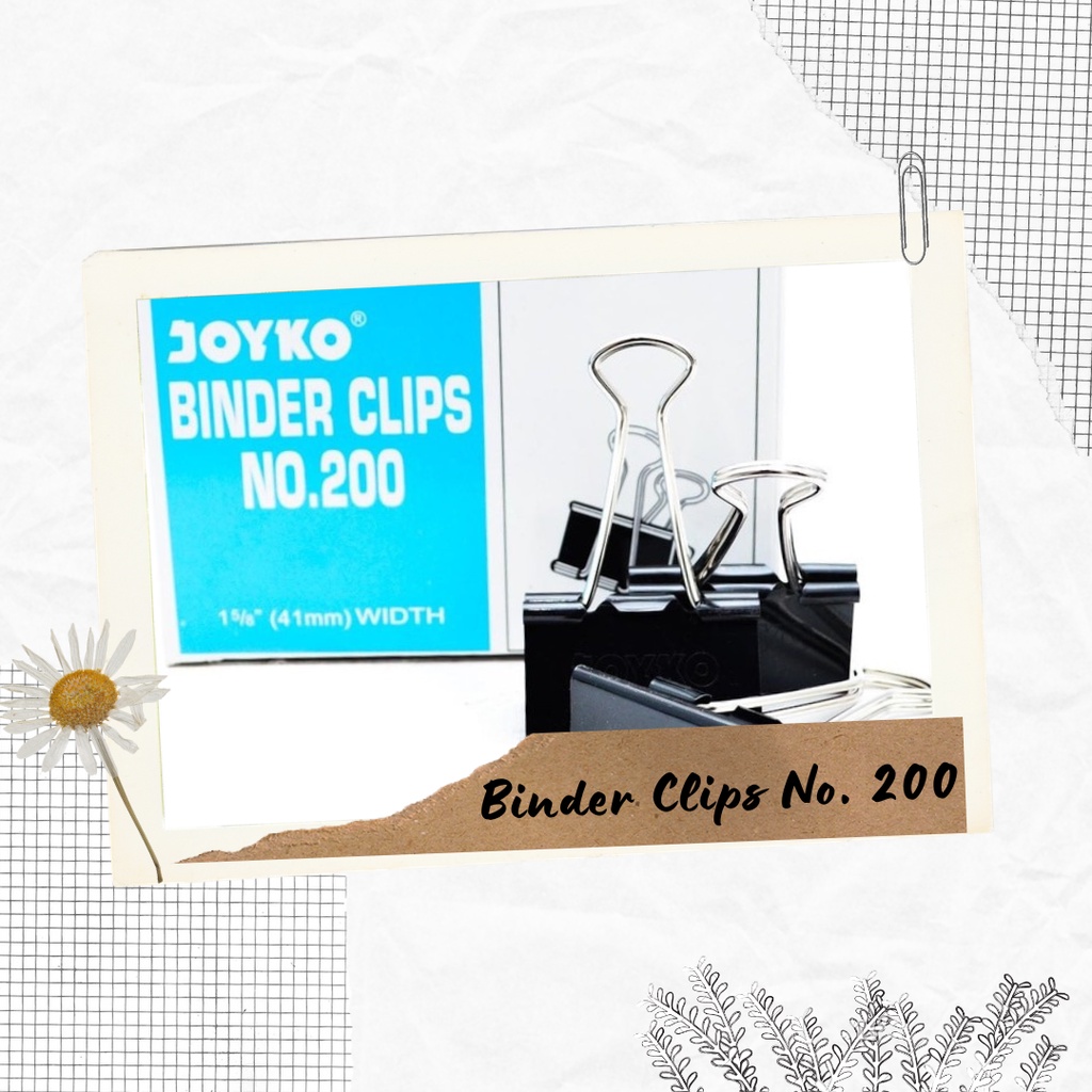 

Binder Clip/Klip kertas/klip penjepit kertas Joyko no.200