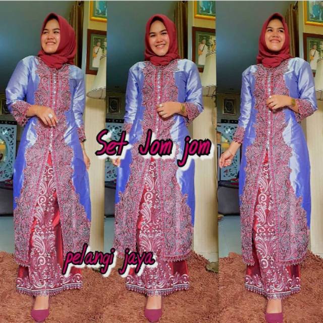 Kebaya gamis set jomjom pelangi jaya 3