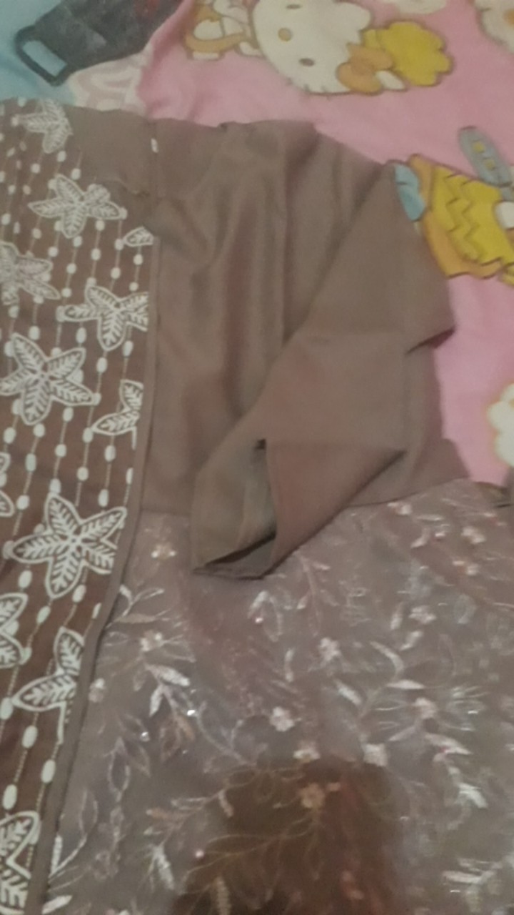 Atasan Blouse Batik Wanita Modern Fashion Wanita Kekinian Brokat Batik Kombinasi Ruby And Arsyla