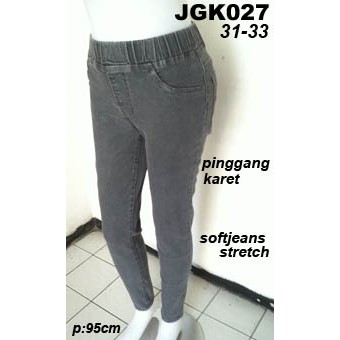  Celana  Jeans  Pinggang  Karet  Model Highwaist Ukuran Jumbo 