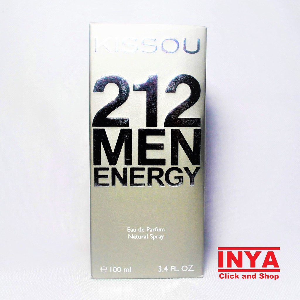 PARFUM KISSOU 212 MEN SPEED ENERGY GREY ABU - EDP Eau De Parfume 100ml