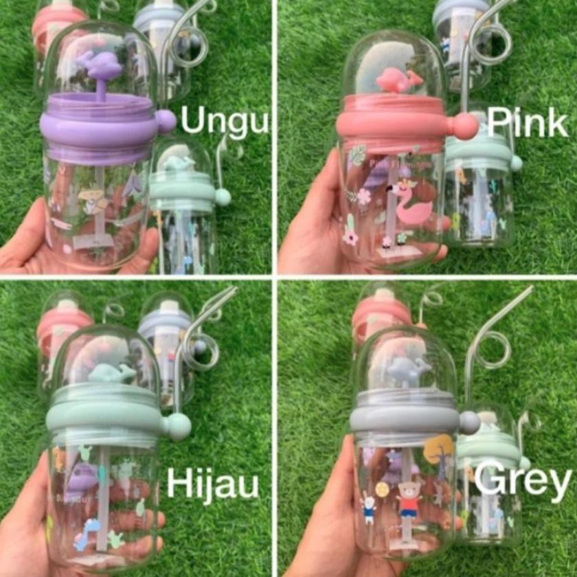 botol Minum Sedotan Air Mancur Paus Lumba Lumba BPA FREE NEW TRENDY