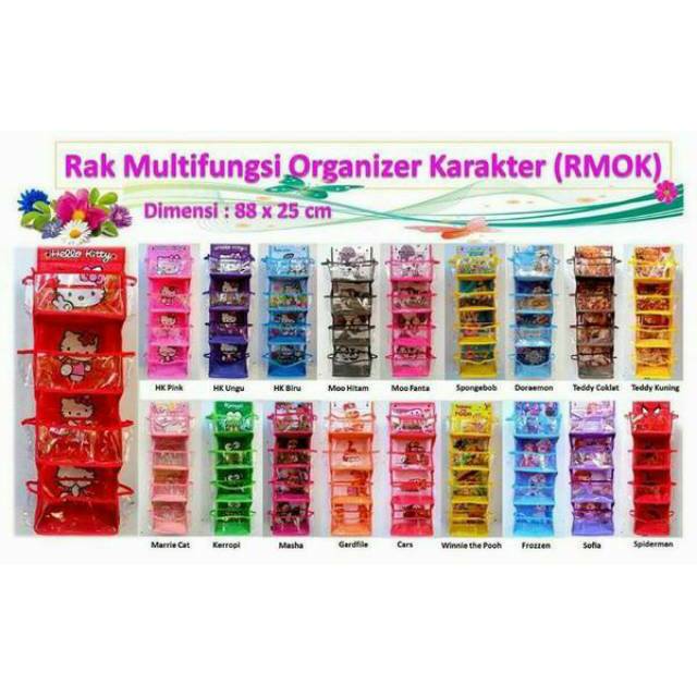 Rak Kosmetik gantung tanpa seleting