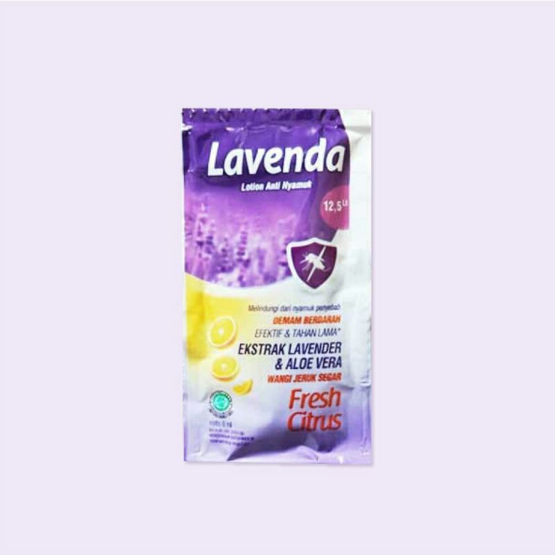 LAVENDA LOTION ANTI NYAMUK - 12 Sachet