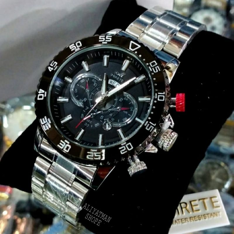 MIRETE JAM TANGAN PRIA STAINLESS STILL ORIGINAL FREE BOX TAHAN AIR_JAM TANGAN PRIA MURAH