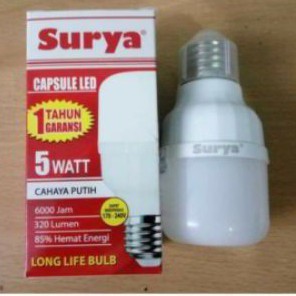 Lampu LED, LED Lamp Surya Capsule 5watt (GARANSI)