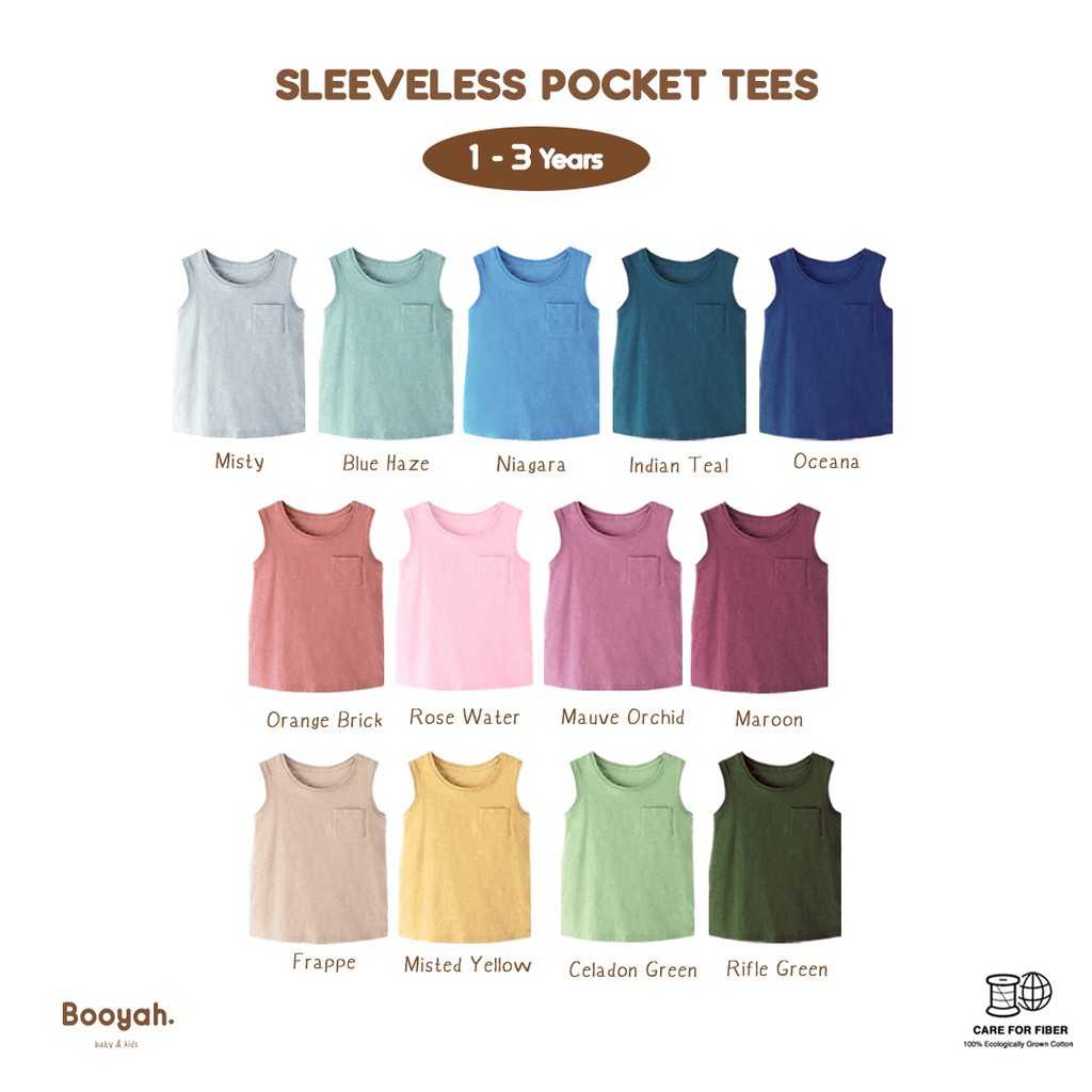 Sleveeless Pocket Tee Booyah (1-6 Tahun) kaos singlet kutung anak