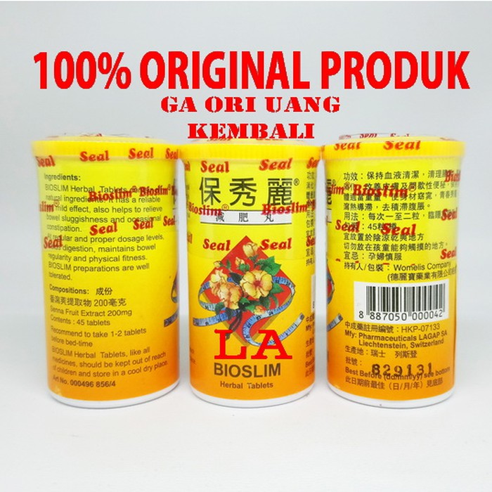 BIoslim Herbal Tablet Obat Pelangsing  Menurunkan Berat Badan